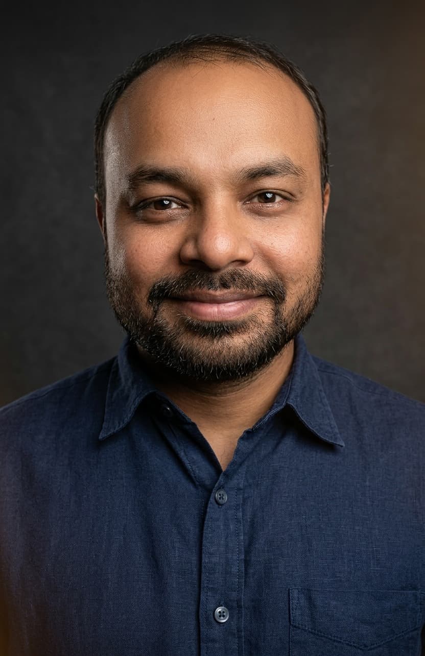 Portrait of Desh Deepak, Co-Founder and Chief Technology and Strategy Officer of Humaniwork.